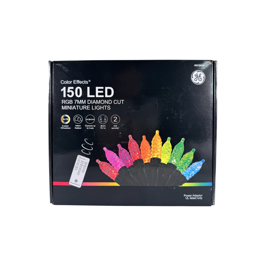 GE Color Effects 150-Count‎ 49.6 ft Color Changing LED Christmas String Lights